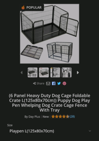second hand dog playpen